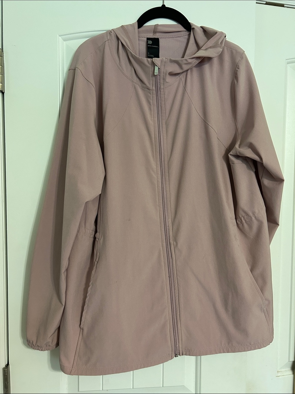 all in motion Dusty Rose Hooded Utility Jacket